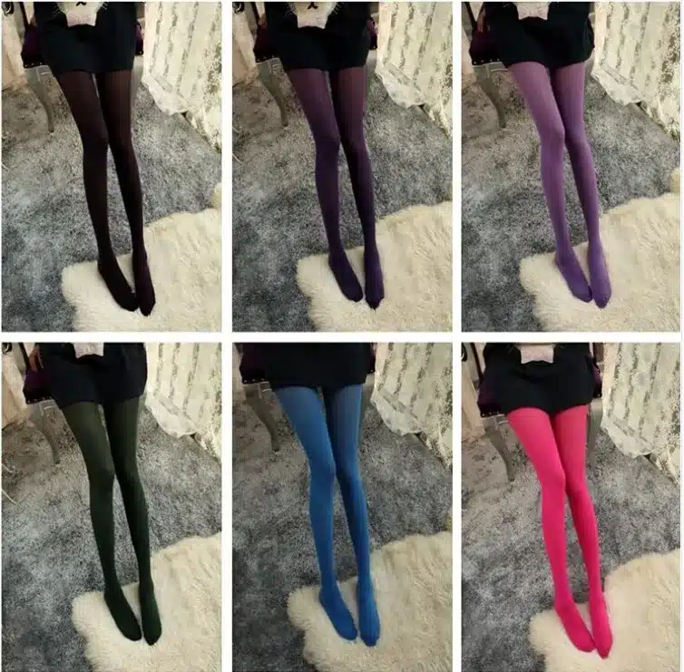 BIVIGAOS 120D High Quality Opaque Colorful Velvet Pantyhose Spring Summer Harajuku Compression Sexy Collant Women Tights Medias 35