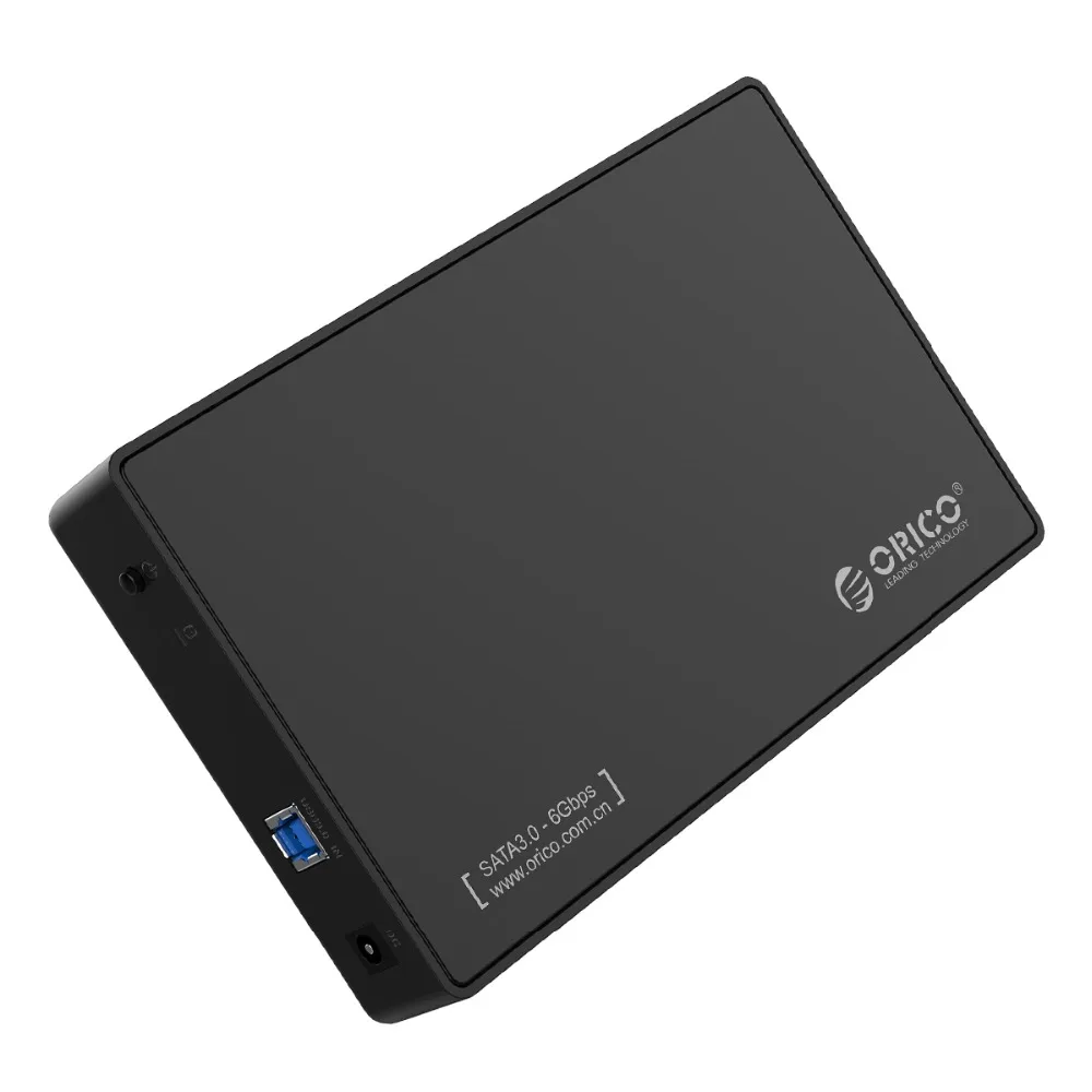 must 3.5-tolline kõvaketta ümbris USB 3.0 liidesega