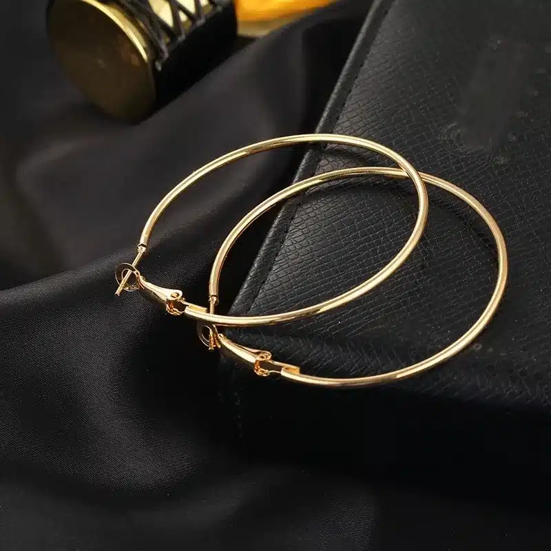 IF YOU 6 Pairs/Set Fashion Trendy Round Gold Color Rock Punk Stud Earrings Set For Woman Party Ladies Earrings Ear Jewelry Gift 27