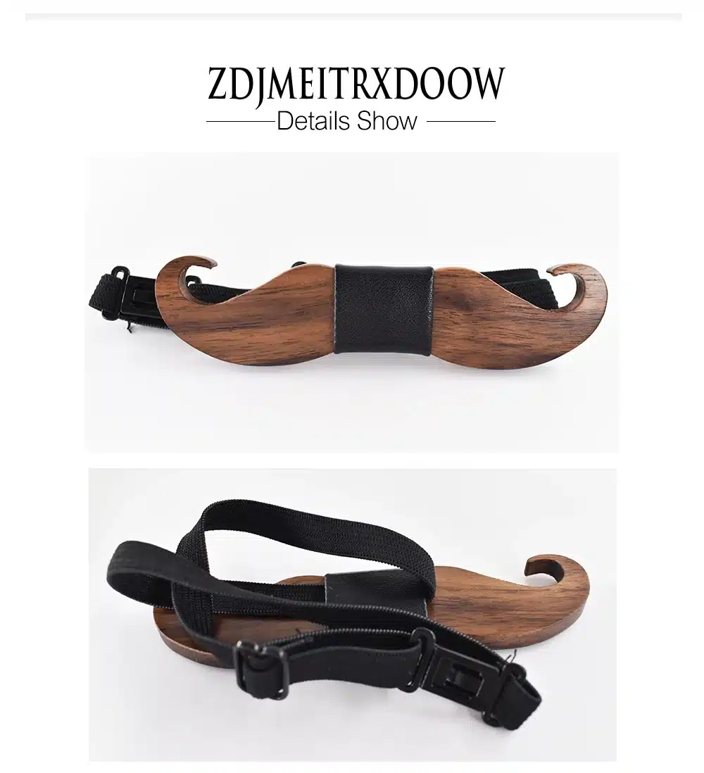 New design Fashion Geometric Gravata Adult Business Wood Beard Bow tie Mens Party tie Bowties DIY private custom Ties 14