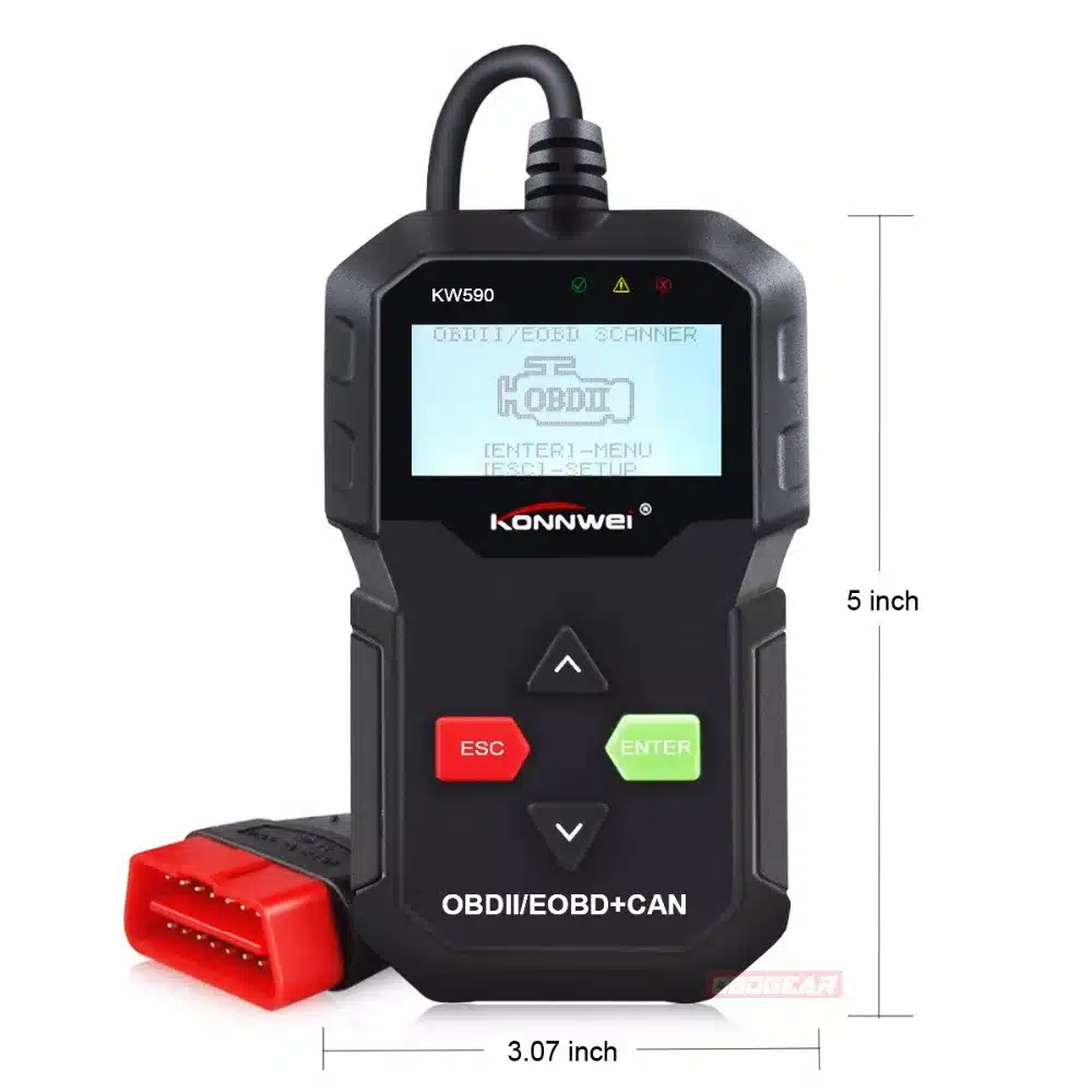 Best ODB OBD2 Scanner KONNWEI KW590 OBD2 Car Diagnostic Scanner Multi-languages OBD2 Autos scanner in Russian Better Than AD310 28