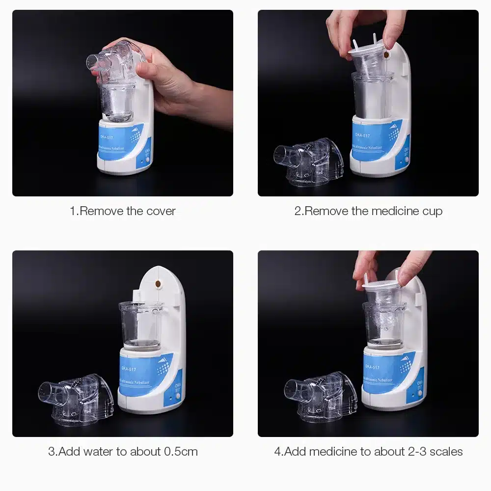 Home Medical Ultrasonic Atomizer Portable Inhaler Nebulizer Health Care Medical Treatment For Children and Adult Asthma 9