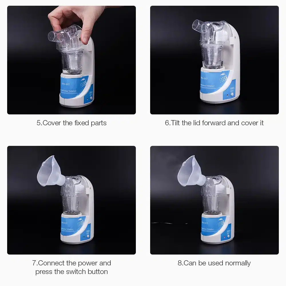 Home Medical Ultrasonic Atomizer Portable Inhaler Nebulizer Health Care Medical Treatment For Children and Adult Asthma 10