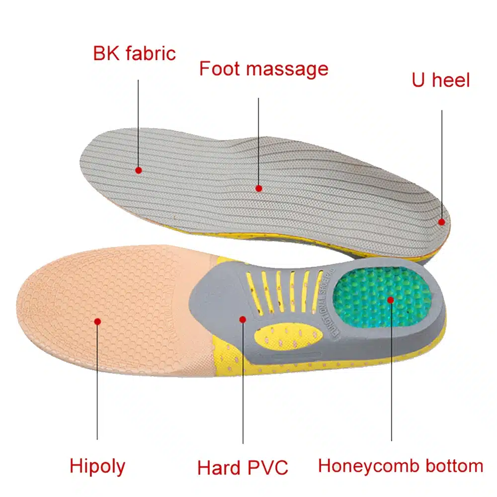 PVC Orthopedic Insoles Orthotics flat foot Health Sole Pad for Shoes insert Arch Support pad for plantar fasciitis Feet Care 5