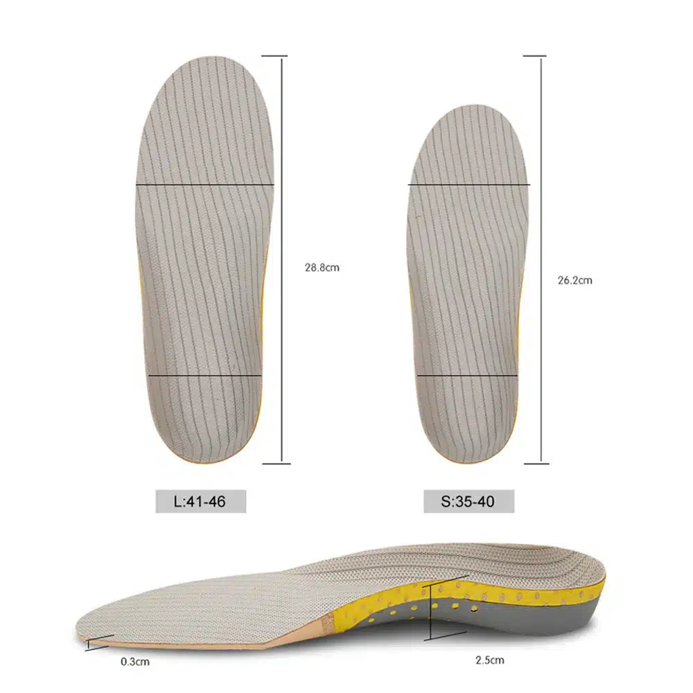 PVC Orthopedic Insoles Orthotics flat foot Health Sole Pad for Shoes insert Arch Support pad for plantar fasciitis Feet Care 10