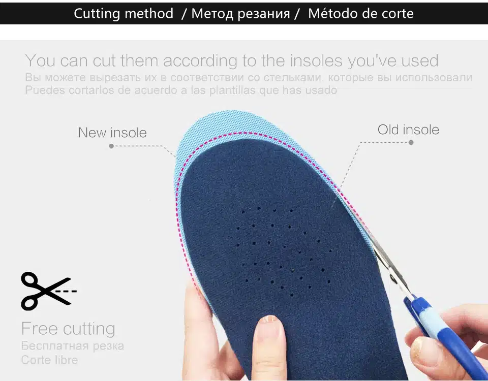 PVC Orthopedic Insoles Orthotics flat foot Health Sole Pad for Shoes insert Arch Support pad for plantar fasciitis Feet Care 12