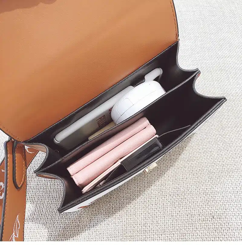 Toposhine Fashion Women Bag Panelled Vintage Girls Bags for Girls Black PU Leather Women Messenger Bags Free Gift Drop Shopping 20
