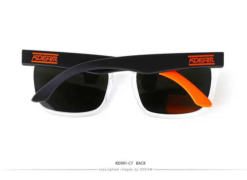 Kdeam Polarized Summer Sunglasses Men Reflective Coating Square Sun Glasses Women Brand Design Mirrored Oculos De Sol With Case 23