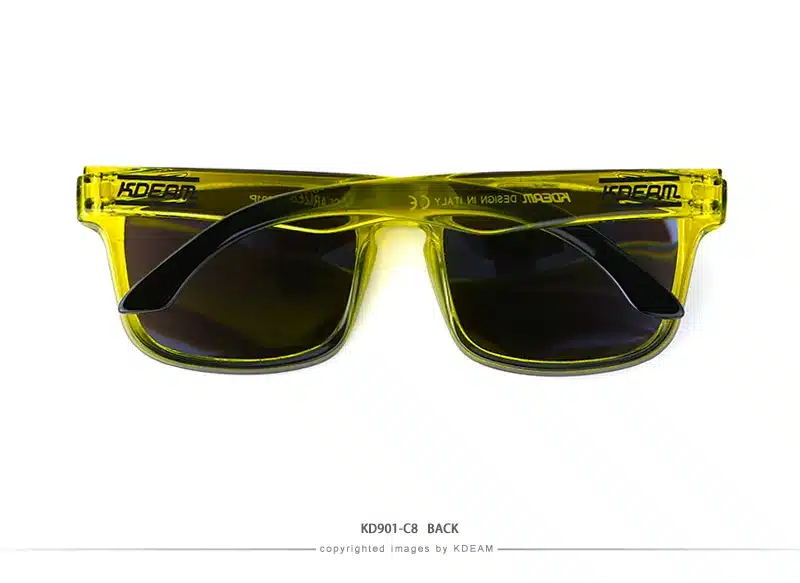 Kdeam Polarized Summer Sunglasses Men Reflective Coating Square Sun Glasses Women Brand Design Mirrored Oculos De Sol With Case 25