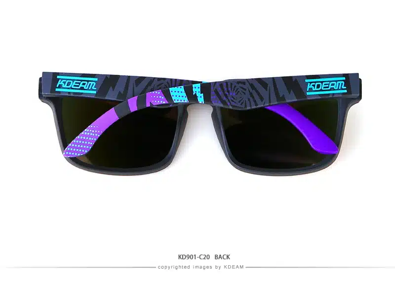 Kdeam Polarized Summer Sunglasses Men Reflective Coating Square Sun Glasses Women Brand Design Mirrored Oculos De Sol With Case 33