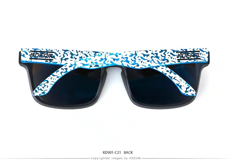 Kdeam Polarized Summer Sunglasses Men Reflective Coating Square Sun Glasses Women Brand Design Mirrored Oculos De Sol With Case 35