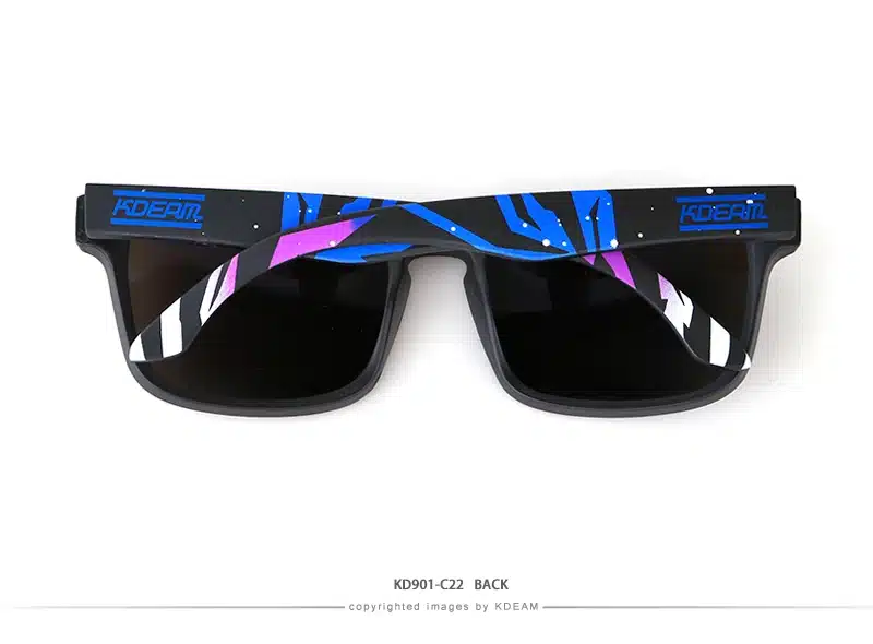 Kdeam Polarized Summer Sunglasses Men Reflective Coating Square Sun Glasses Women Brand Design Mirrored Oculos De Sol With Case 37