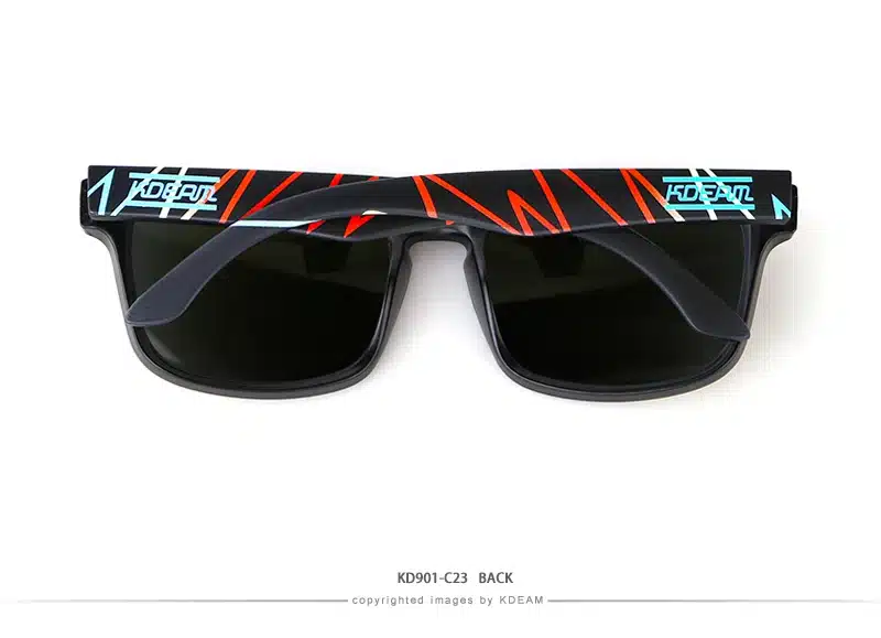 Kdeam Polarized Summer Sunglasses Men Reflective Coating Square Sun Glasses Women Brand Design Mirrored Oculos De Sol With Case 39
