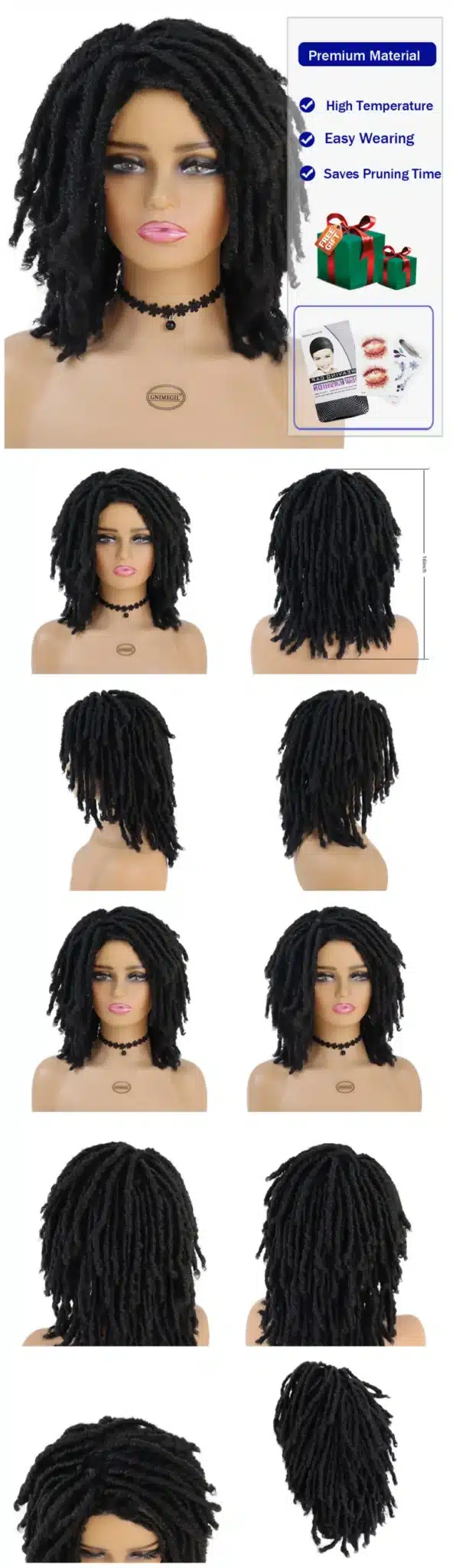 Lühikesed dreadlocks parukad | kujundav pilt e-kaubamaja pildikogust
