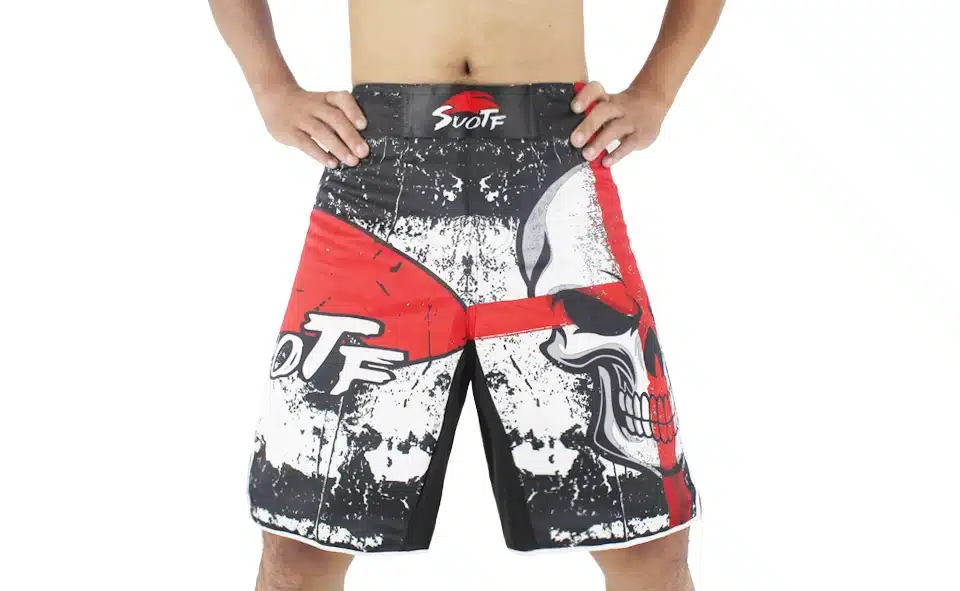 SUOTF MMA black boxing skull motion picture cotton loose size training kickboxing shorts muay thai shorts cheap mma shorts boxeo 4