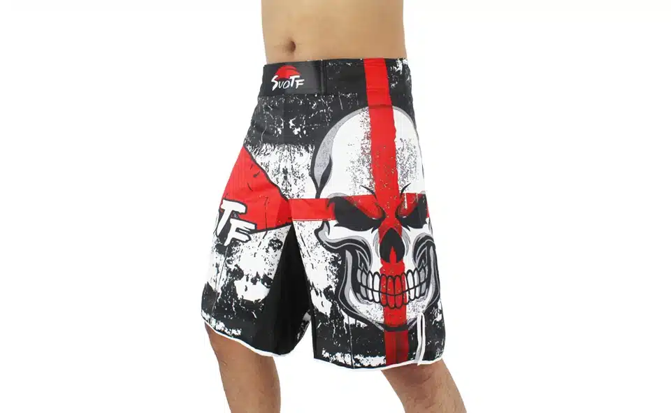 SUOTF MMA black boxing skull motion picture cotton loose size training kickboxing shorts muay thai shorts cheap mma shorts boxeo 5
