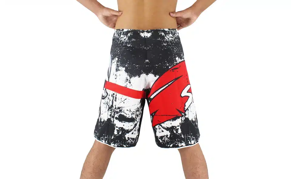 SUOTF MMA black boxing skull motion picture cotton loose size training kickboxing shorts muay thai shorts cheap mma shorts boxeo 6