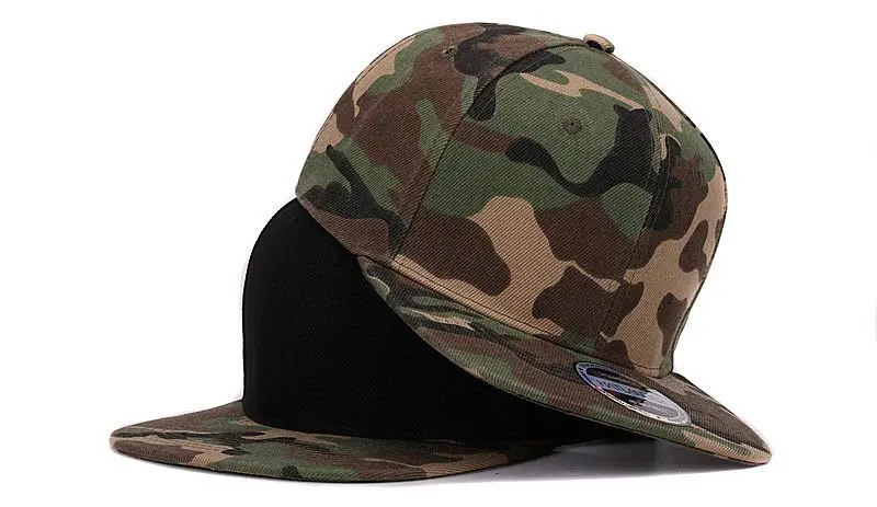 HATLANDER Camouflage snapback polyester cap blank flat camo baseball cap with no embroidery mens cap and hat for men and women 3