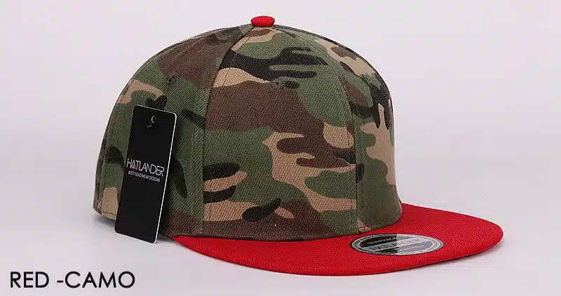 HATLANDER Camouflage snapback polyester cap blank flat camo baseball cap with no embroidery mens cap and hat for men and women 9