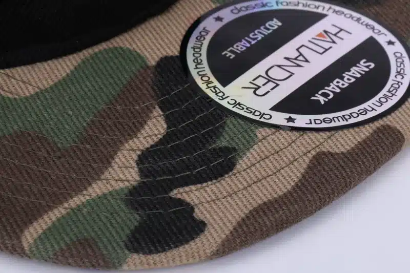 HATLANDER Camouflage snapback polyester cap blank flat camo baseball cap with no embroidery mens cap and hat for men and women 11