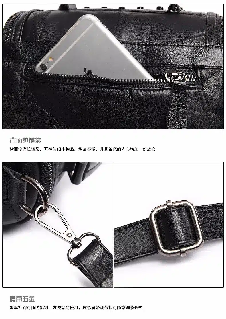 Luxury Women Genuine Leather Bag Sheepskin Messenger Bags Handbags Women Famous Brands Designer Female Handbag Shoulder Bag Sac 27