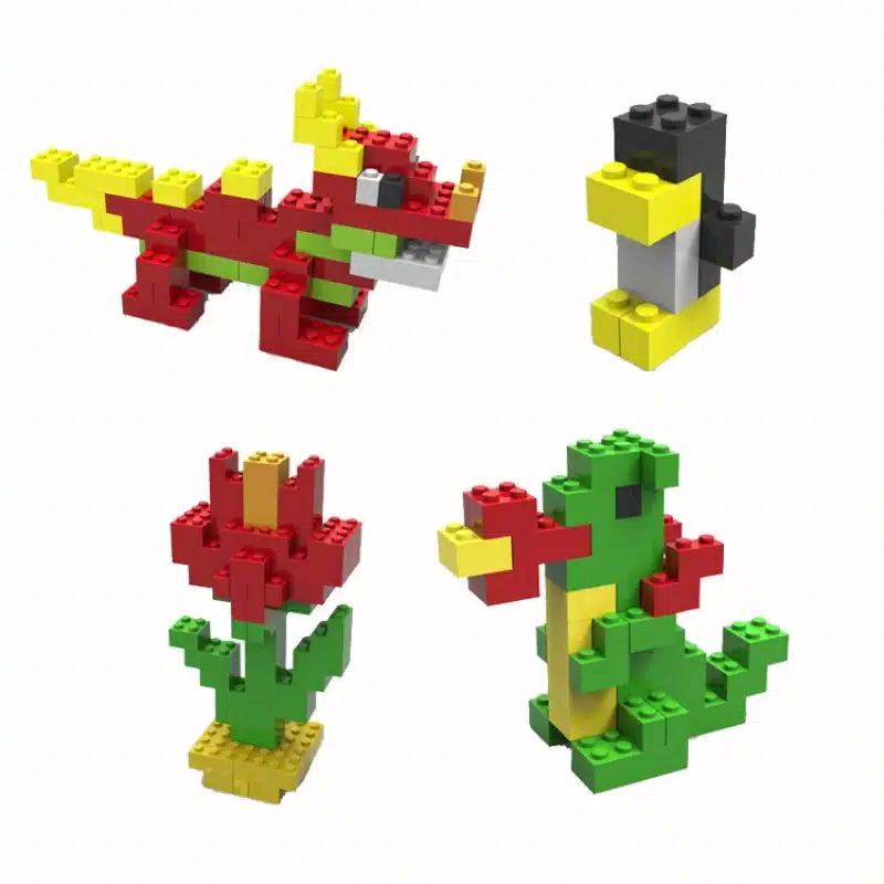 [HOT] 1000Pcs DIY City Creative Building Blocks Bricks Educational toys Compatible With LegoINGly Bricks 14