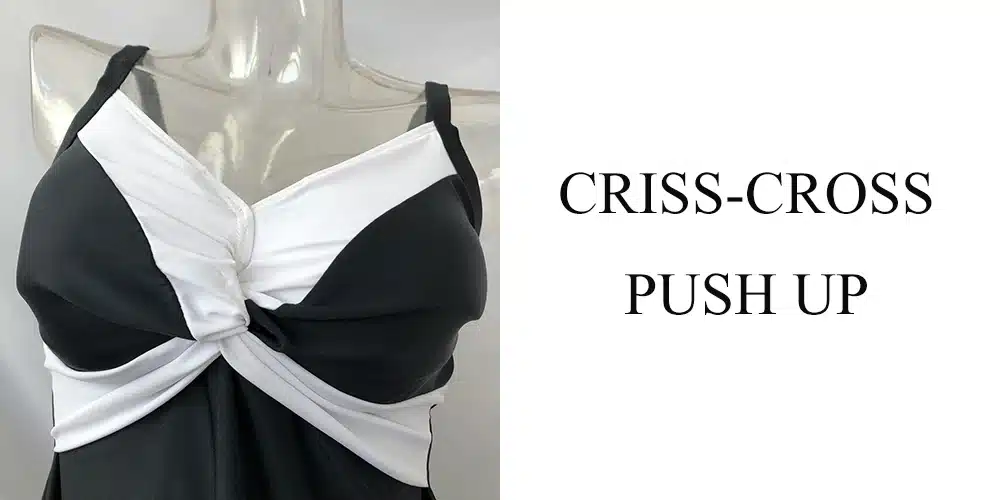 Plus Size Two Pieces Swimsuits Swimwear women Black&white Summer Large Bathing Suits Padded Beachwear Sexy backless new arrival 8
