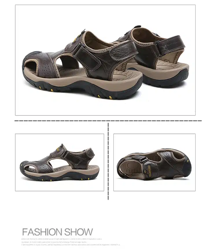 Classic Men Soft Sandals Comfortable Men Summer Shoes Leather Sandals Big Size Soft Sandals Men Roman Comfortable Men Summer 26