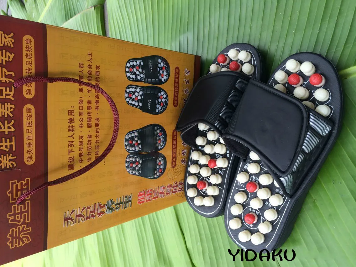 Massage Slipper Shoes Men Summer Slipper acupoint Healthcare Slipper Health Rotating Accupressure Foot Slippers for Men Women 11