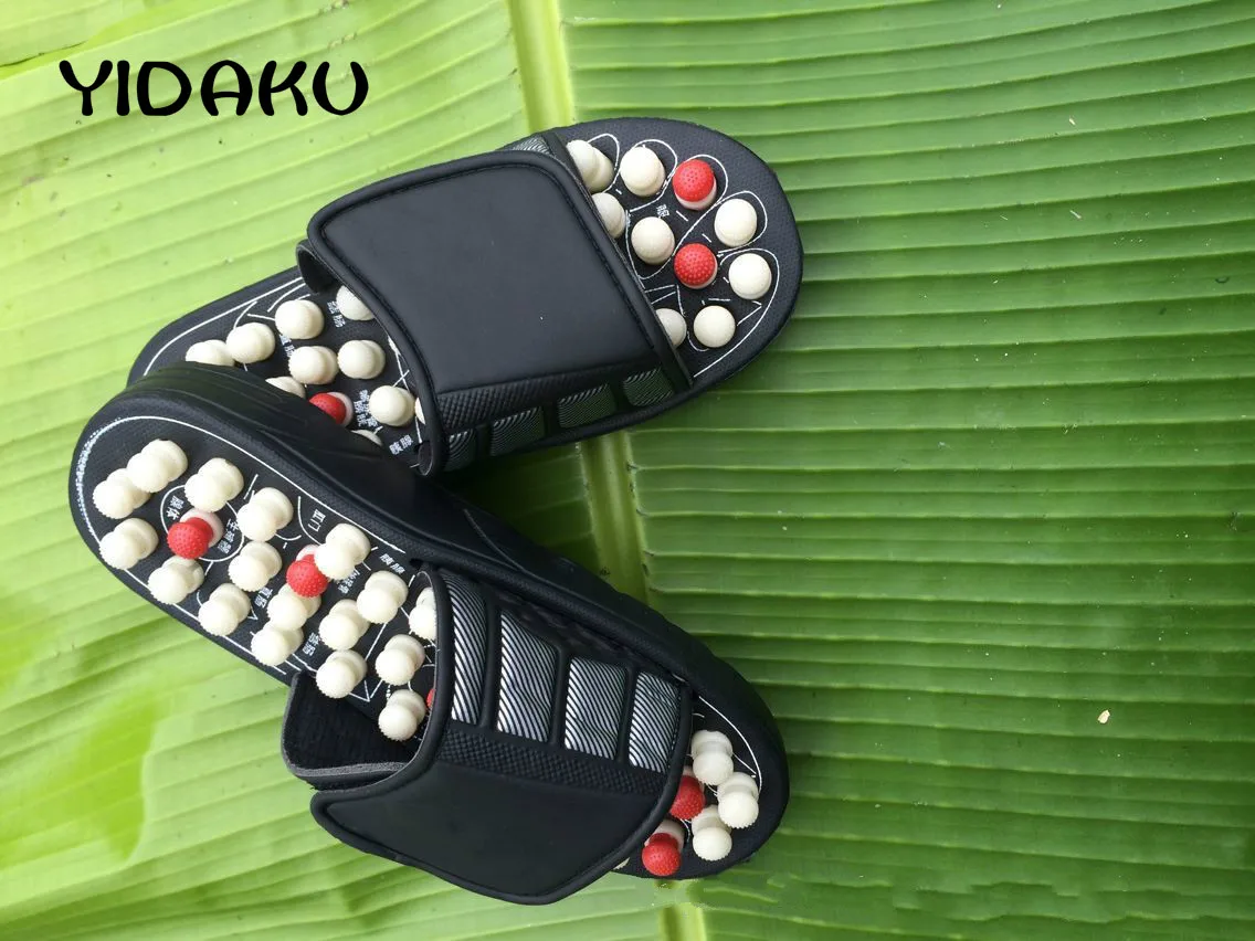 Massage Slipper Shoes Men Summer Slipper acupoint Healthcare Slipper Health Rotating Accupressure Foot Slippers for Men Women 15