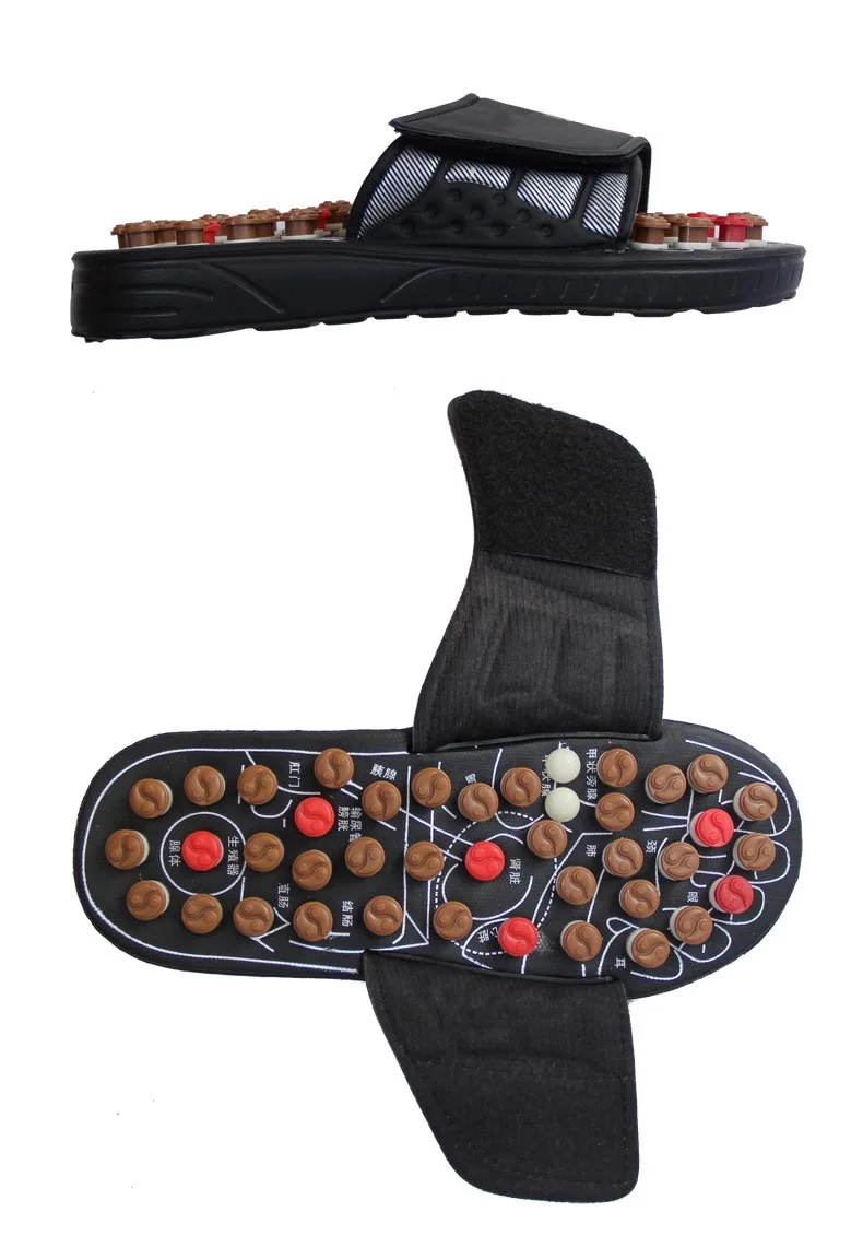 Massage Slipper Shoes Men Summer Slipper acupoint Healthcare Slipper Health Rotating Accupressure Foot Slippers for Men Women 24