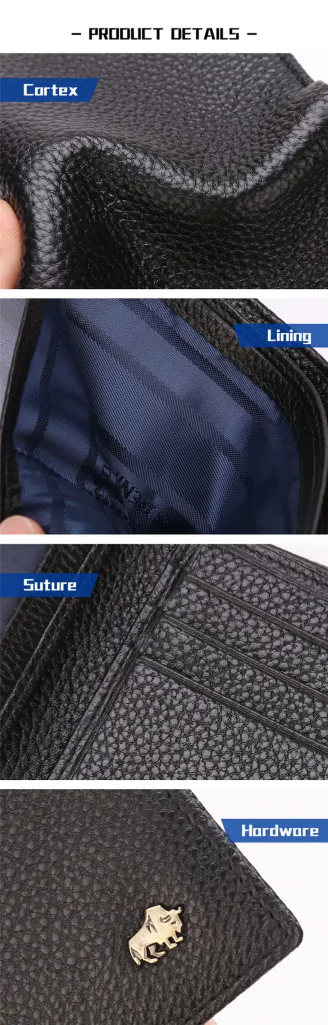 BISON DENIM Leather Men Wallet Brand Luxury Leather Wallets Office Male Wallet Mature Man Bifold Wallet Small Purse n4470-3 14
