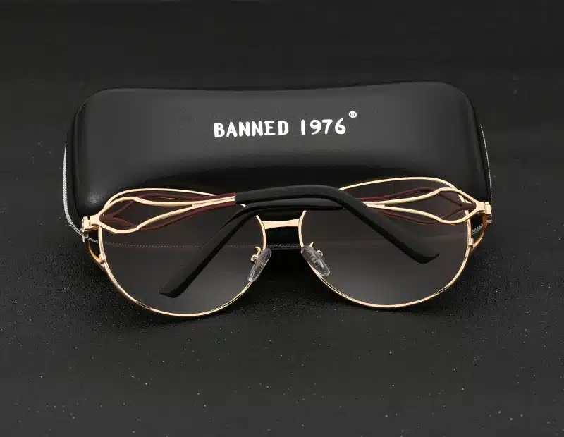 BANNED women's HD polarized fashion Sunglasses hot sell newest brand name lens feminin diamond sun Glasses vintage with gift box 14