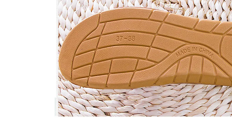 Suihyung Summer Flax Slippers Mixed Colors Casual Indoor Floor Shoes Home Slipper Lovers Women Men Open Toe Slippers Flat Shoes 20