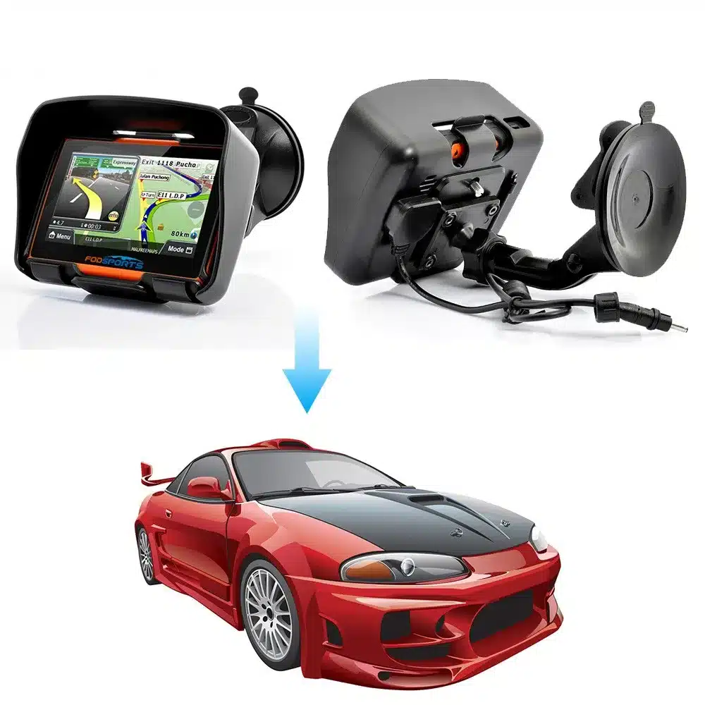 2018 New 256M RAM 8GB Flash 4.3 Inch Moto GPS Navigator Waterproof Bluetooth Motorcycle gps Navigation Free Maps! 14