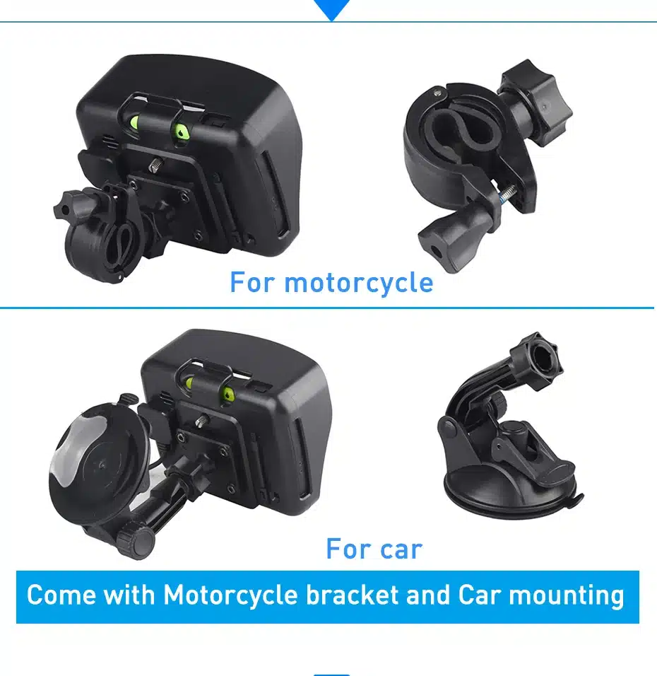 2018 New 256M RAM 8GB Flash 4.3 Inch Moto GPS Navigator Waterproof Bluetooth Motorcycle gps Navigation Free Maps! 23