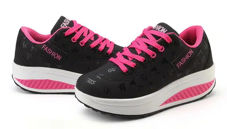 Fashion women sneakers 2018 breathable waterproof wedges platform shoes woman pu leather women casual shoes tenis feminino 37