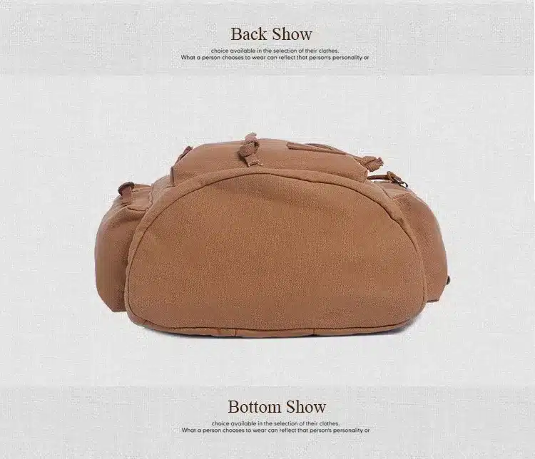 AUGUR New fashion men's backpack vintage canvas backpack school bag men's travel bags large capacity travel laptop backpack bag 7