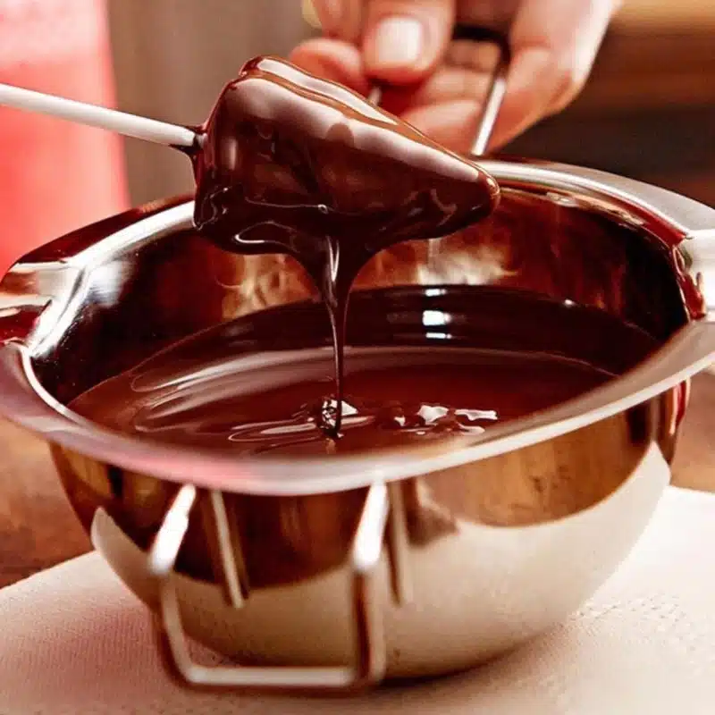 Heating And Melting Stainless Steel Simmering Water None Fire Melt Pot Mini Mirror Polished Chocolate Melt Pot Kitchen Cookware 6