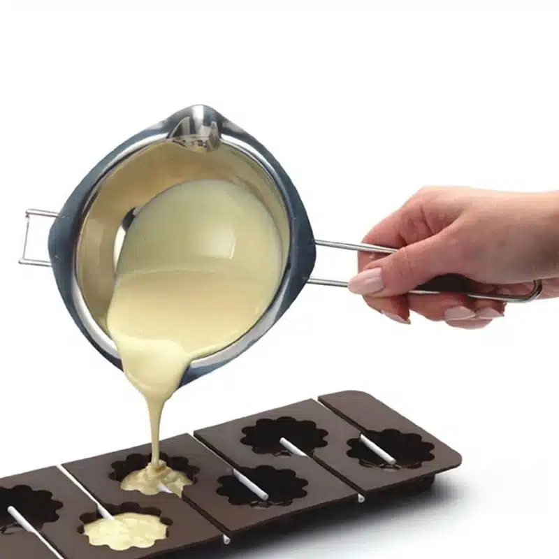 Heating And Melting Stainless Steel Simmering Water None Fire Melt Pot Mini Mirror Polished Chocolate Melt Pot Kitchen Cookware 10
