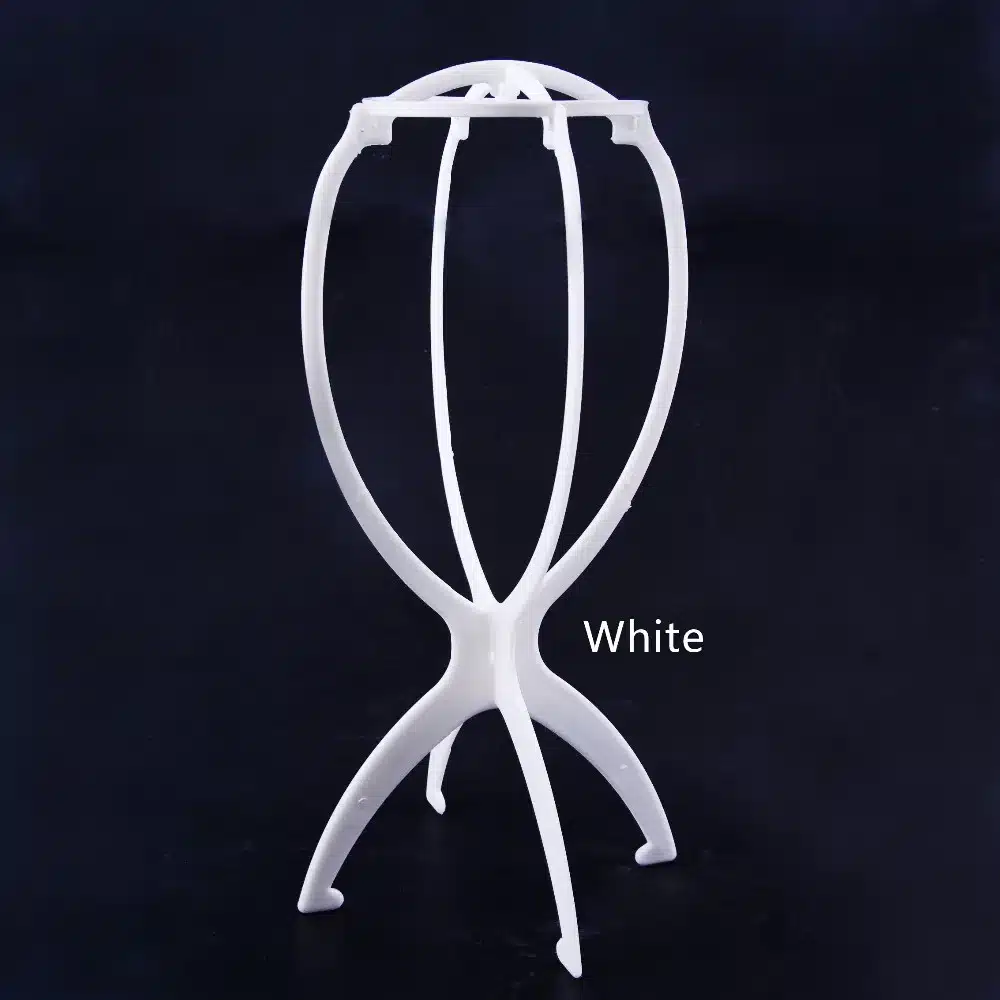 1PC Colorful Ajustable Wig Stands Plastic Hat Display Wig Head Holders 18x36Cm Mannequin Head/Stand Portable Folding Wig Stand 5