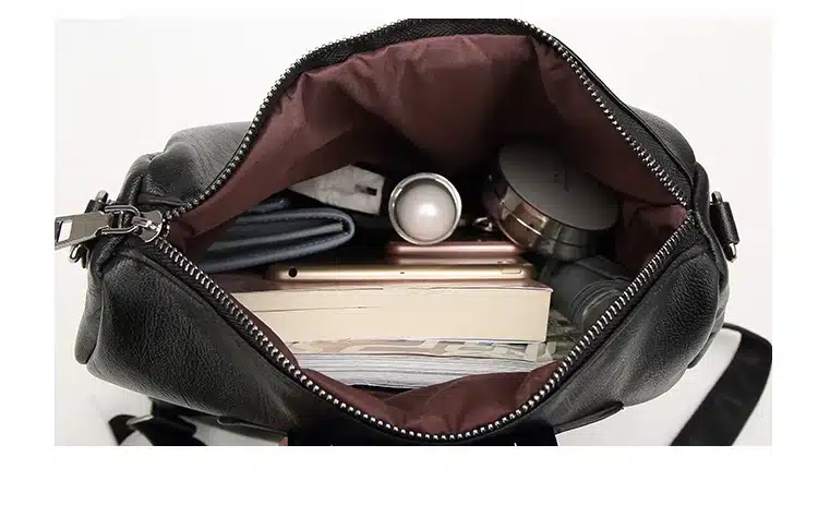 Tinkin PU leather Women Backpack Simple Casual Schoolbag Medium Size Daypack Girl's Daily Bag Vintage Mochila Casual Rucksack 20