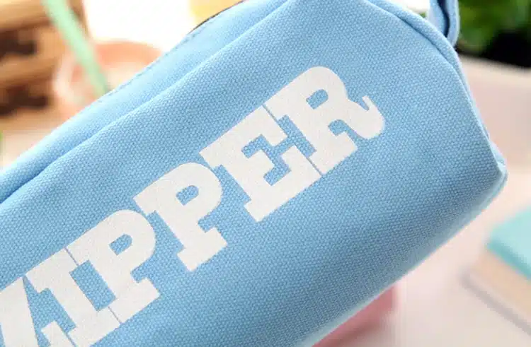 Korean Big Zipper Pencil Bag Large Capacity Canvas Pencil Case School Stationery Pen Storage Box Material Escolar Supplies 20