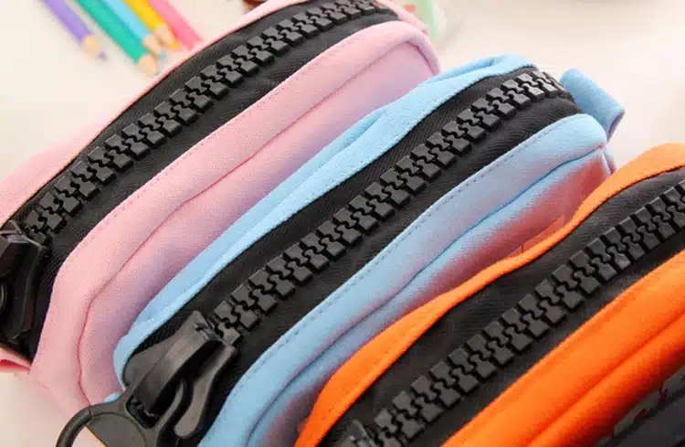 Korean Big Zipper Pencil Bag Large Capacity Canvas Pencil Case School Stationery Pen Storage Box Material Escolar Supplies 21