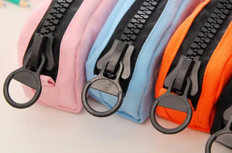 Korean Big Zipper Pencil Bag Large Capacity Canvas Pencil Case School Stationery Pen Storage Box Material Escolar Supplies 22