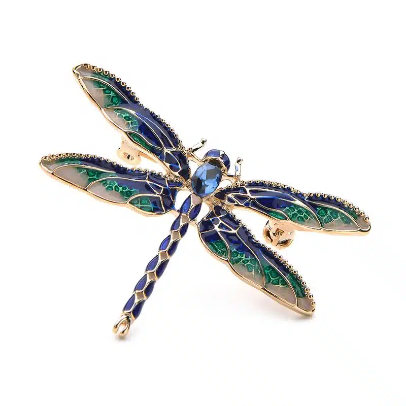 Wuli&Baby Green Purple Enamel Dragonfly Insects Brooches For Women And Men Alloy Metal Banquet Weddings Brooches Pins Gifts 11