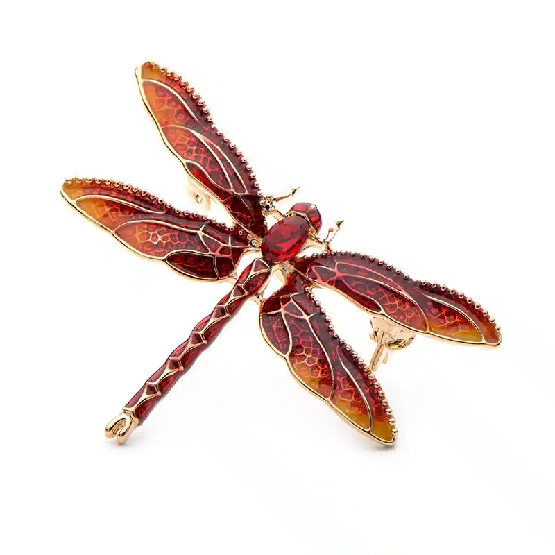 Wuli&Baby Green Purple Enamel Dragonfly Insects Brooches For Women And Men Alloy Metal Banquet Weddings Brooches Pins Gifts 14