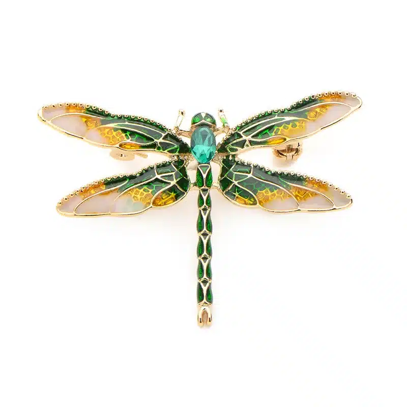 Wuli&Baby Green Purple Enamel Dragonfly Insects Brooches For Women And Men Alloy Metal Banquet Weddings Brooches Pins Gifts 20
