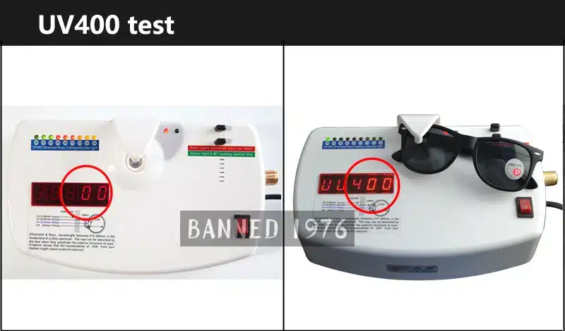 päikeseprillid uv400 testi masinal