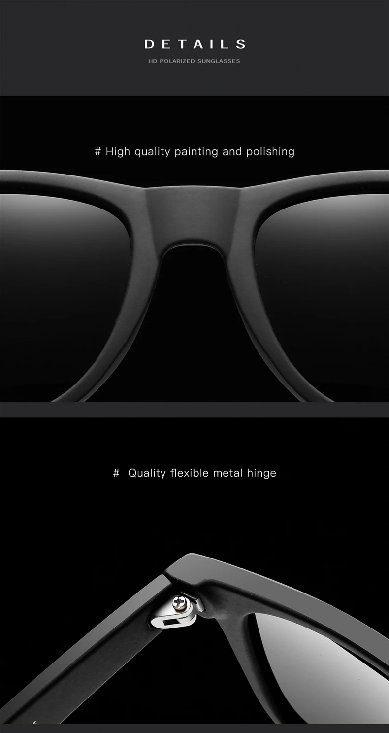 2017 fashion classic HD Polarized UV400 Sunglasses men Cool driving fashion shades vintage brand women Sun Glasses oculos de sol 30